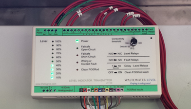 Il FOGRod installato in una stazione di pompaggio
